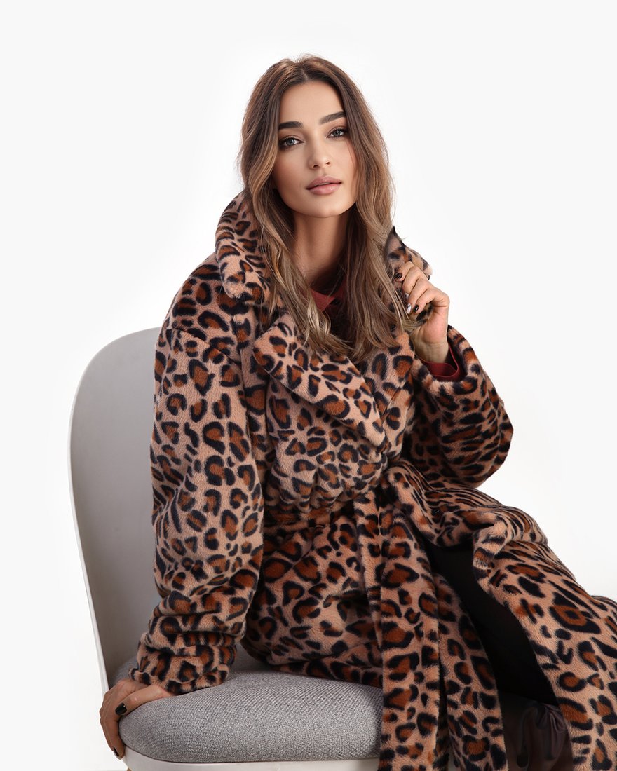 Леопардовая эко-шуба www.EkaterinaSmolina.ru