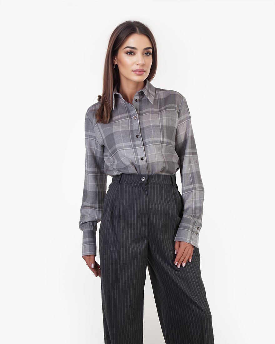 Рубашка в крупную клетку www.EkaterinaSmolina.ru