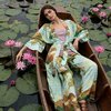 Комплект брюки и кимоно из итальянской вискозы в принт Горы