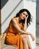 Платье годе шафранового цвета www.EkaterinaSmolina.ru