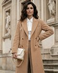 Пальто с английским воротником, цвет «Медовая нуга»