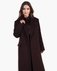 Пальто прямого кроя, цвета горький шоколад www.EkaterinaSmolina.ru