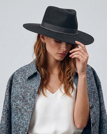 Шляпа фетровая Denis матовый графит