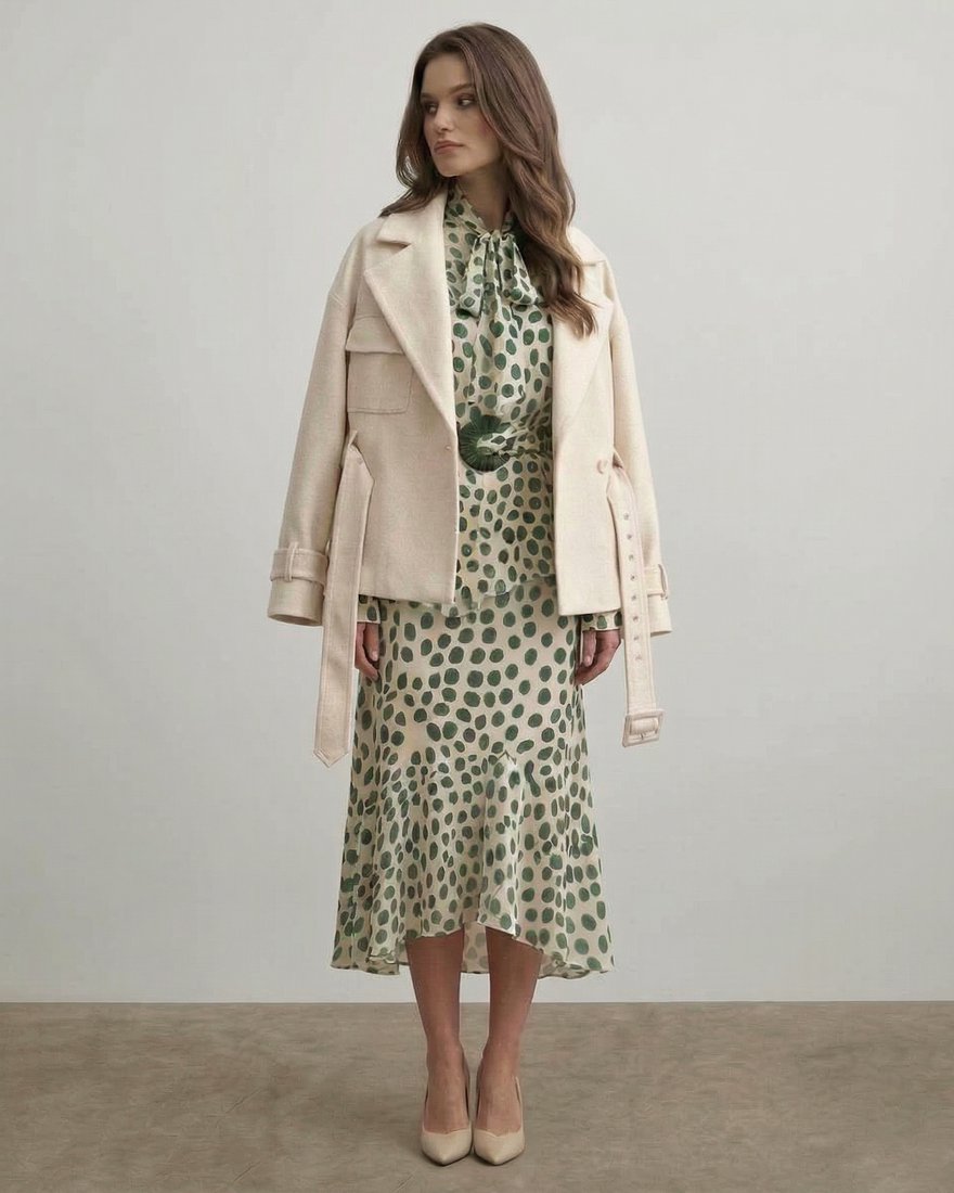 Жакет-косуха молочного цвета www.EkaterinaSmolina.ru