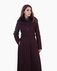 Пальто с юбкой-плиссе цвета темный пурпур www.EkaterinaSmolina.ru