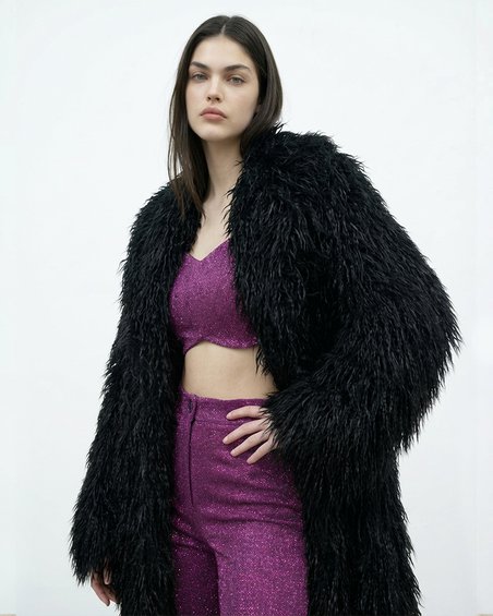 Кроп-топ с люрексом