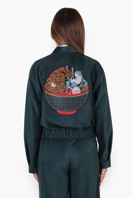 Бомбер с вышивкой и брюки