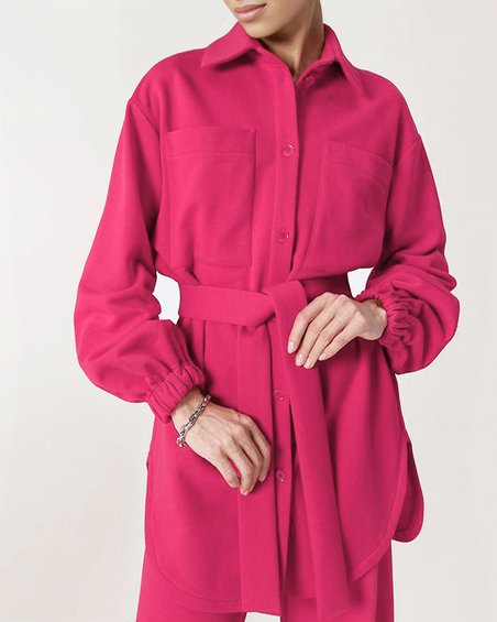 Блуза на пуговицах розового цвета
