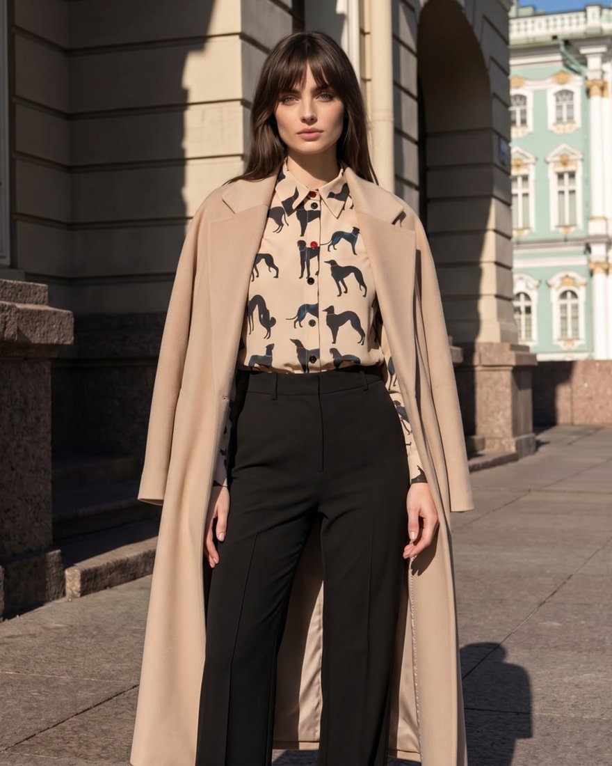 Пальто Дрим в песочном цвете из итальянского кашемира www.EkaterinaSmolina.ru