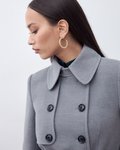Пальто-тренч в сером цвете