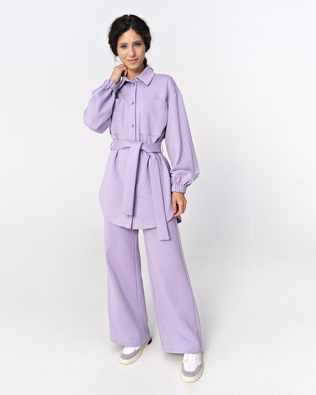 Блуза в вечернем стиле фиолетового цвета
