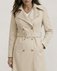 Пальто-тренч из водоотталкивающего бархата, «Кремовый» www.EkaterinaSmolina.ru