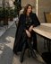 Пальто прямого кроя черного цвета www.EkaterinaSmolina.ru