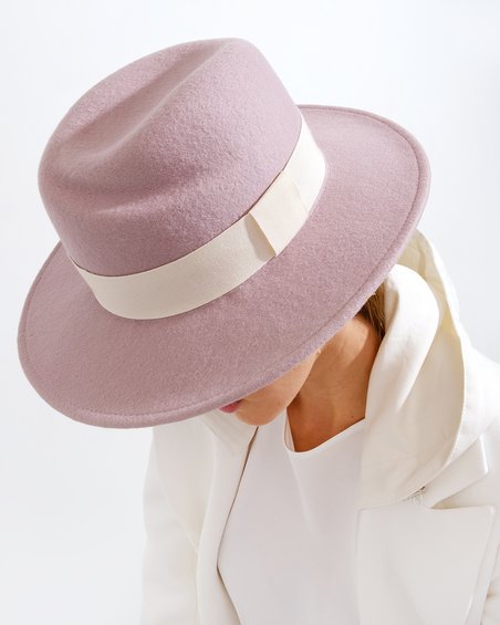 Шляпа Bend розового цвета