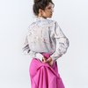 Рубашка «Сакура» из атласной ткани 