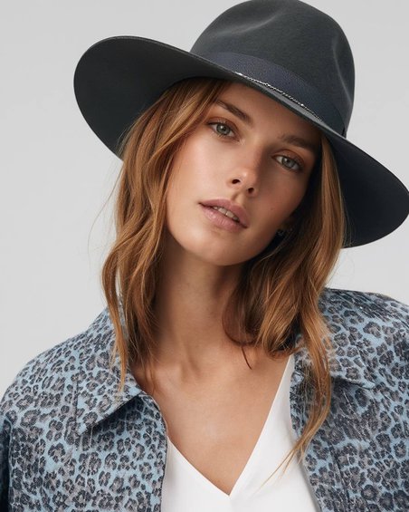 Шляпа фетровая Denis матовый графит