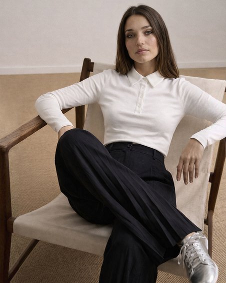 Брюки с плиссированными вставками, цвет «Антрацит»