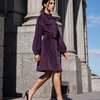 Платье-рубашка «Кошачий взгляд», цвет фиолетовый