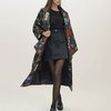 Limited ed. Пальто с принтом “Лица” из французского жаккарда