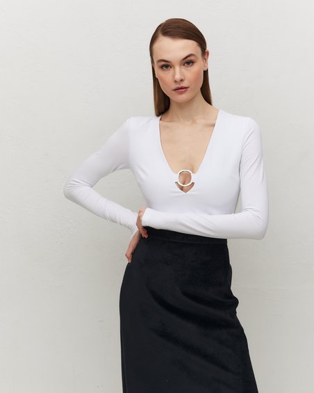 Блуза в стиле минимализм без утепления