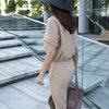 Футболка свободного кроя цвета nude