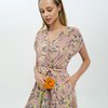 Платье с юбкой на запах,  в цветочный принт