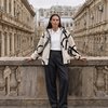 Бомбер букле в принт Буквы