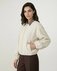 Бомбер из пальтовой ткани, молочного цвета www.EkaterinaSmolina.ru
