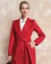 Пальто с юбкой-плиссе красного цвета www.EkaterinaSmolina.ru