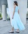 Платье с пышным воланом, голубого цвета www.EkaterinaSmolina.ru