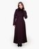 Пальто с юбкой-гофре цвета темный пурпур www.EkaterinaSmolina.ru