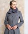 Зимнее пальто серого цвета с юбкой-полусолнце www.EkaterinaSmolina.ru