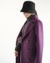 Пальто прямого силуэта в фиолетовом цвете  www.EkaterinaSmolina.ru