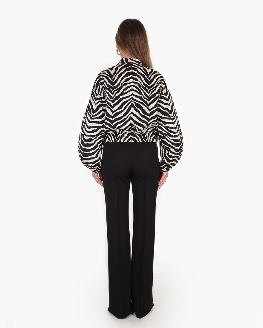 Бомбер Зебра черно-белый www.EkaterinaSmolina.ru