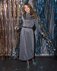 Облегающее платье длины миди, серебряного цвета www.EkaterinaSmolina.ru