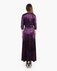Платье из бархата на запах в темно-фиолетовом цвете www.EkaterinaSmolina.ru
