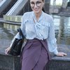 Юбка на запах, с воланом
