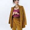 Широкие брюки из водоотталкивающего бархата