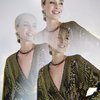 Двустороннее платье на запах, с кистями на поясе