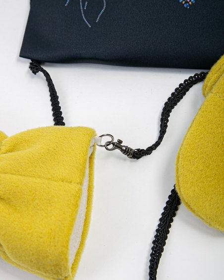 Варежки с декором «Лимоны»