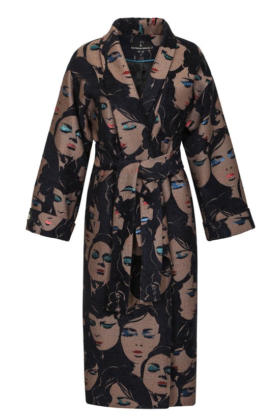 Limited edition. Пальто-кимоно из жаккарда