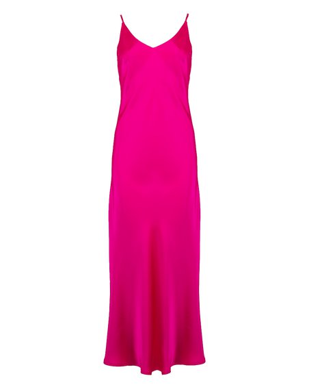 Платье-сорочка цикламенового цвета