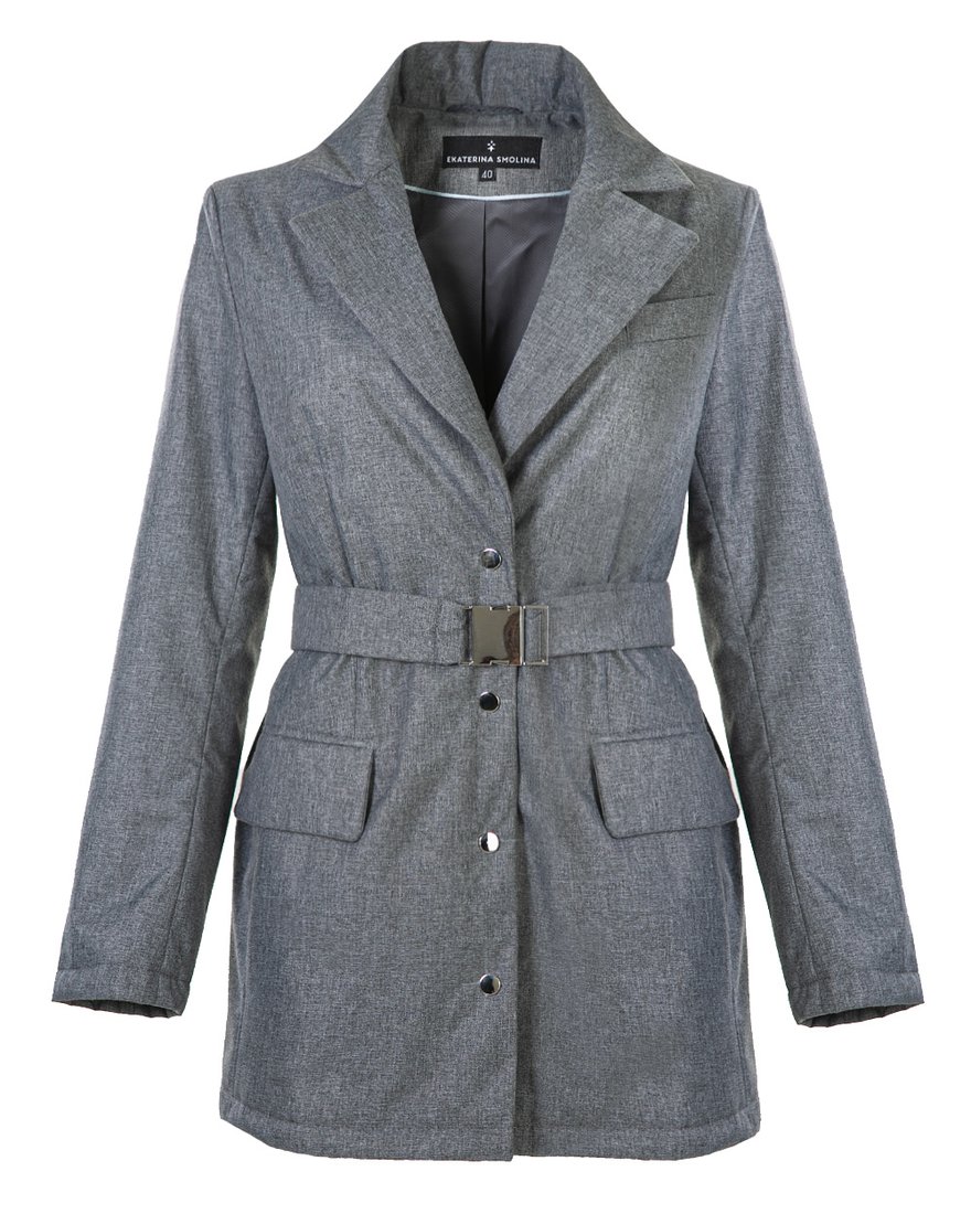 Утепленный жакет с манишкой www.EkaterinaSmolina.ru