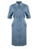 Платье-рубашка короткое с кнопками голубое www.EkaterinaSmolina.ru
