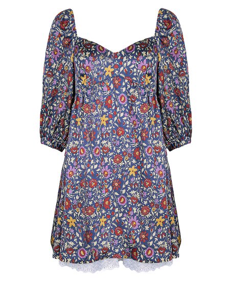 Платье беби-долл «Пурпурный сад»