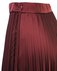 Юбка-гофре из атласной ткани, цвета бургунди www.EkaterinaSmolina.ru