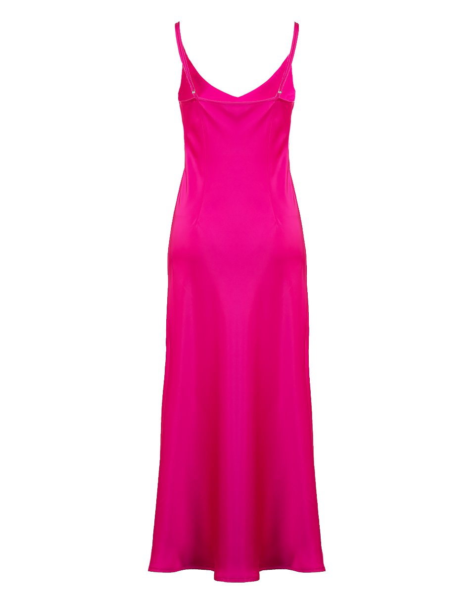 Платье-сорочка цикламенового цвета