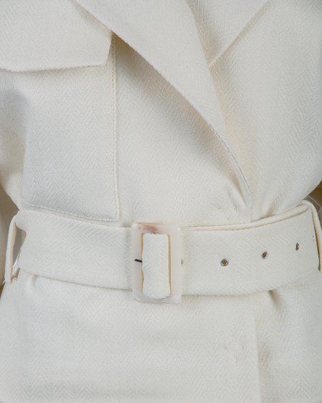 Жакет-косуха молочного цвета