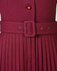 Пальто с пышными рукавами и юбкой плиссе, брусничного цвета www.EkaterinaSmolina.ru
