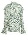 Блуза цвета айвори в зеленых горох www.EkaterinaSmolina.ru